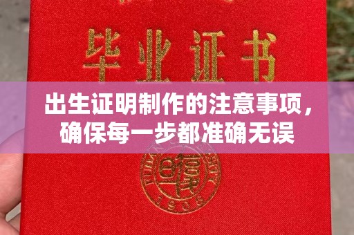 大荔出生证明制作的注意事项，确保每一步都准确无误