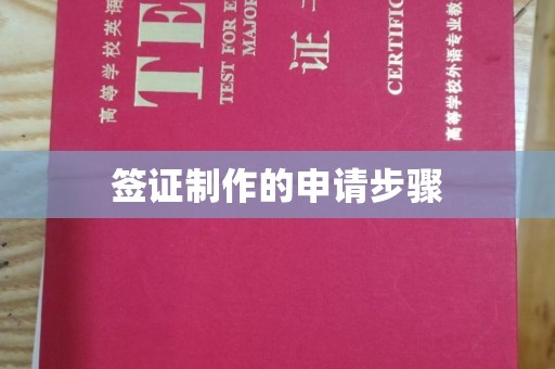铜仁签证制作的申请步骤